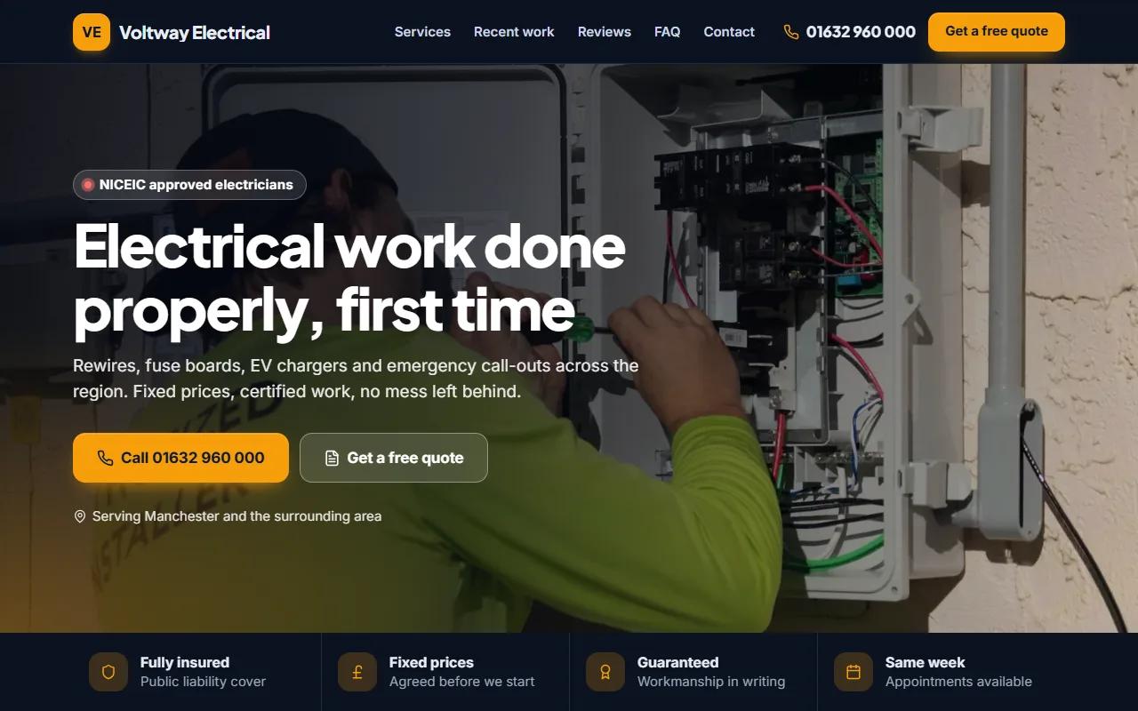 Example design for a electrician